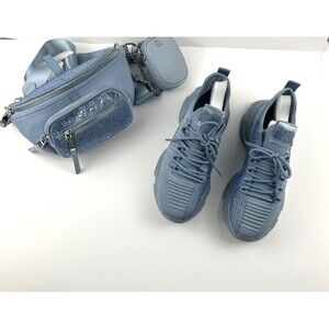 Steve Madden Maxima Baby Blue 9.5 Sneakers With Matching Crossbody